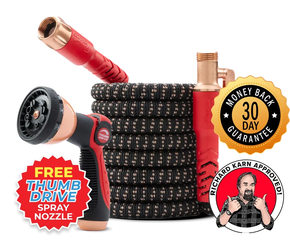 Pocket Hose Copper Head Expandable Garden Hose