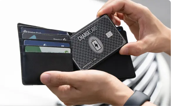 ChargeCard Wireless in wallet