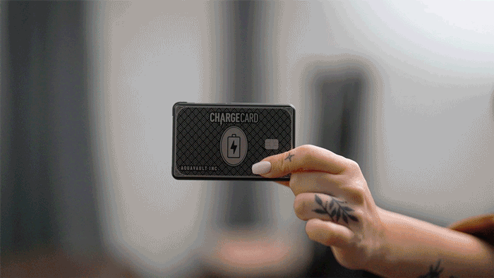 ChargeCard snapping onto iPhone