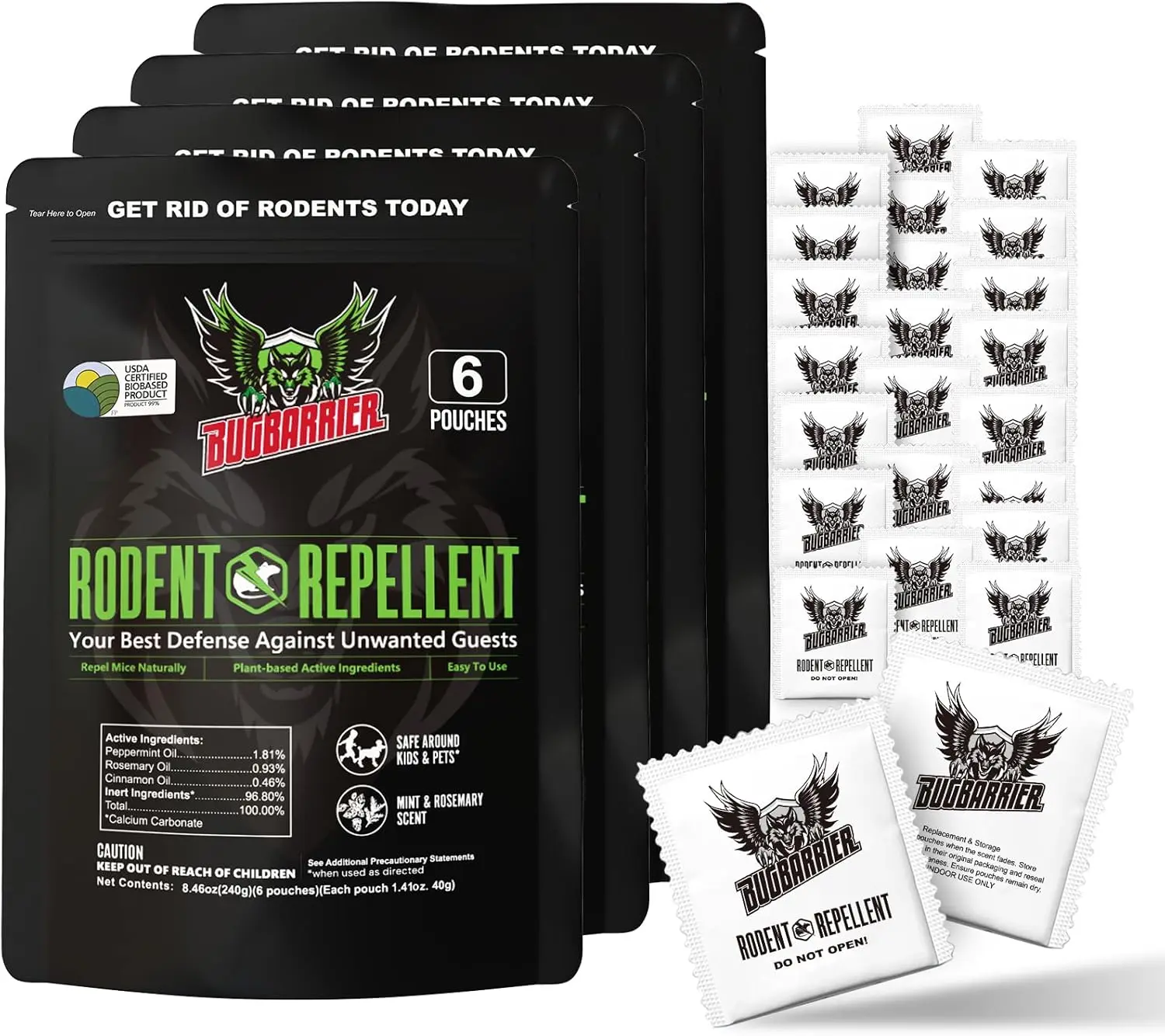 BugBarrier Mouse Repellent Pouches