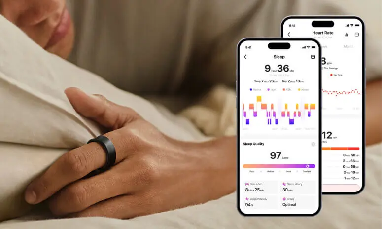 Herz P1 smart ring worn during testing
